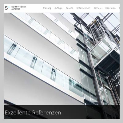 Mitarbeit im Webentwicklungsteam bei Schmitt + Sohn Aufzüge