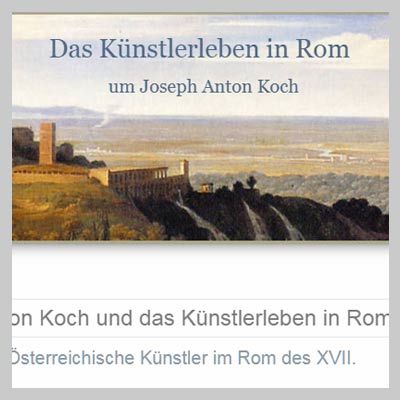 Romantik in den Küsten im Rom des 18. Jahrhundert.